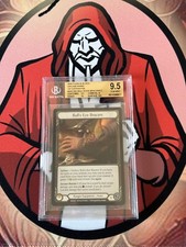 Flesh and Blood BGS 9.5 B + Bull ' s Eye Bracers Arcane Rising COLD FOIL 1 Ed !