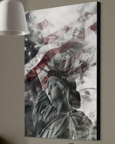 Statua della libertà quadro - statua,