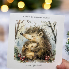 Biglietto Natalizio Mamma