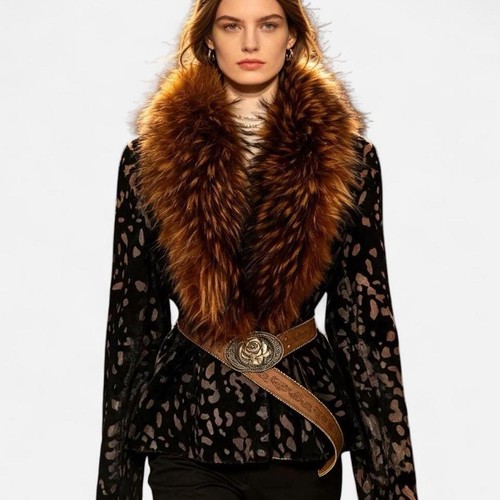Cappotto donna pelliccia - cappotto, in