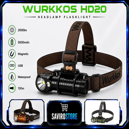 Wurkkos hd20 2000lm lampada - hd20,