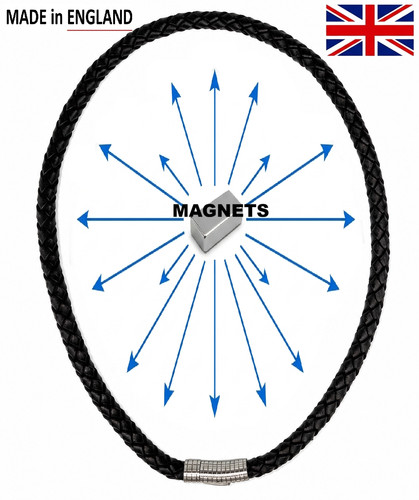 Collana magnetica cuoio