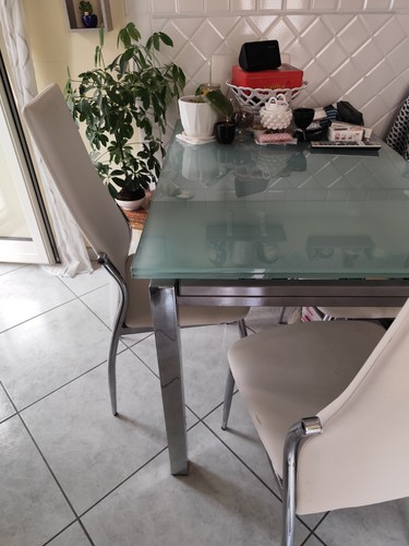 Tavolo vetro allungabile usato - vetro,