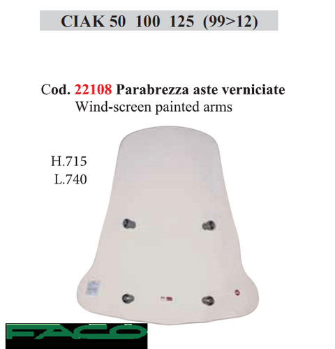 Parabrezza aste verniciate