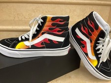 VANS SK8-HI PLATFORM KNQXH1 checkerboard white scarpe donna sneakers lacci tessu