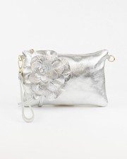 MBRC pochette in pelle argento
