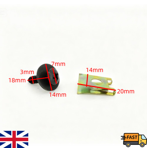 Kit clip dado - vite, protezione