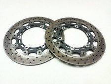 SET COPPIA DISCHI FRENO ANTERIORI 300MM PAIR OF DISCS YAMAHA R6 R1 98-01 5,10MM