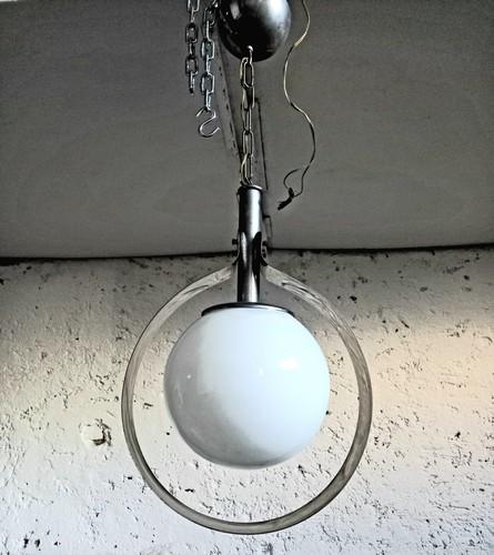 Lampadario anni acciaio e - 70,