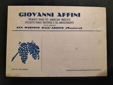 GIOVANNI AFFINI VIVAIO SAN MARTINO DALL ARGINE MANTOVA DATATA 1953 VITI PIANTE