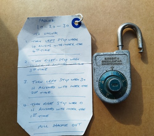 Vintage padlock sargent - vintage, &
