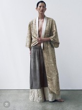 Kimono Zara beige stampato
