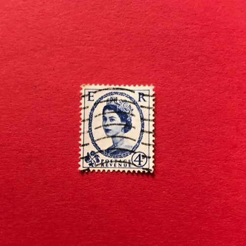 Pezzo francobollo regina - 1,