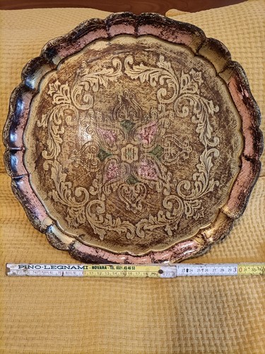 Vassoio fiorentino legno - fiorentino,