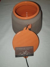Biscottiera contenitore in ceramica decò con coperchio
