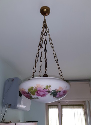 Lampadario con paralume - con,