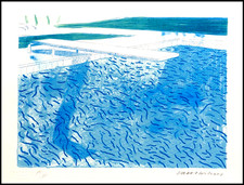 David Hockney Litografia COA