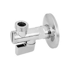 RUBINETTO SOTTOLAVABO A SFERA IN OTTONE CROMATO CON FILTRO E SNODO - 1/2X3/8 ...