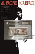 Stunning Million Dollar Bill Scarface Autograph Al Pacino Beckett 1 of 1 ?