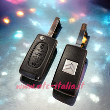 GUSCIO⭐CHIAVe✅+Logo⭐Citroen C2 C3 C4 C5 C6 Xsara Picasso⭐3 Tasti Lama VA2