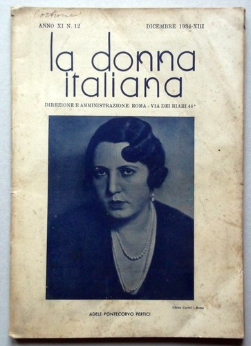 Donna italiana 1934 - la,