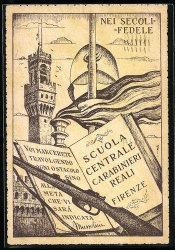 Cartolina firenze scuola - firenze,,