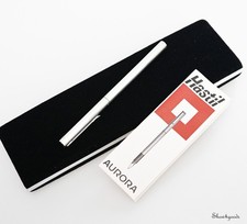 Penna a sfera AURORA HASTIL Vintage argento Designed by Zanuso - MOMA New York