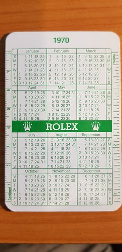 Calendario rolex vintage - calendario,