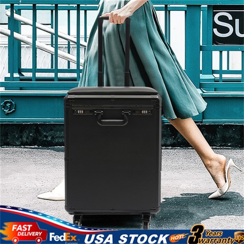 Rolling makeup train case - makeup,