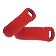 Riutilizzabile Portatile Picnic Vino Birra Borraccia Porta Borsa Rosso Neoprene