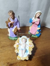 FONTANINI. Sacra Famiglia. Presepe Cartapesta. Proporzioni 18 cm.