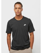  T-shirt Maglia Maglietta UOMO Nike Nero NSW CLUB TEE Cotone 