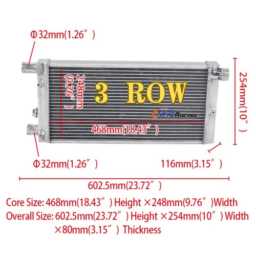 Radiatore alluminio file per - alluminio, 3