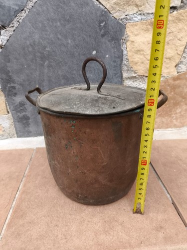 Antica pentola rame - pentola, pesante