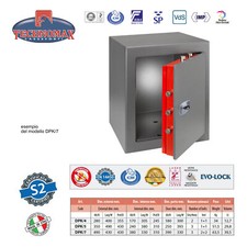 CASSAFORTE A MOBILE DPK/7 49X43X43 HxLxP DOPPIA PARETE CHIAVE DOPPIA MAPPA TE...
