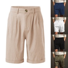 Pantaloni Di Cotone In Lino Estivo Maschile Pantaloni Merci Sciolte ☆