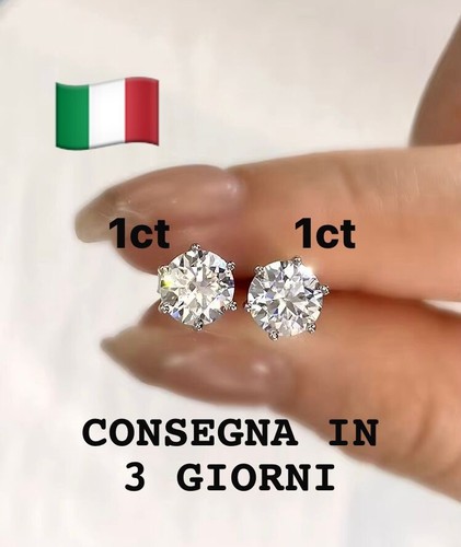 Orecchini moissanite vvs1 - orecchini, 1