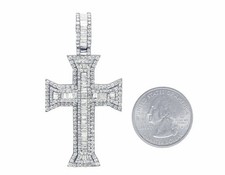 Diamond Cross Pendant Charm