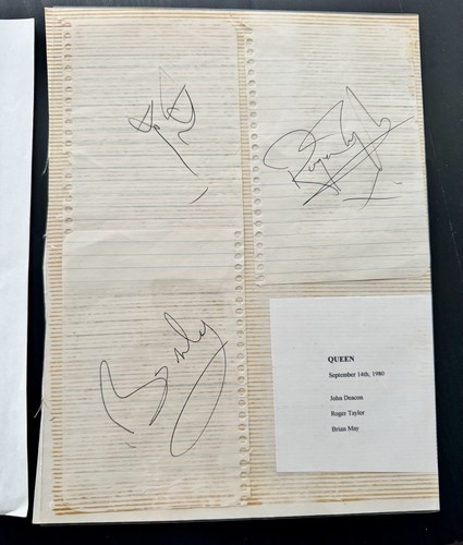 Pagina autografa firmata