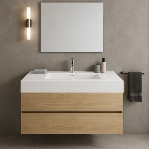 Lavabo sospeso 120 resina - lavabo,