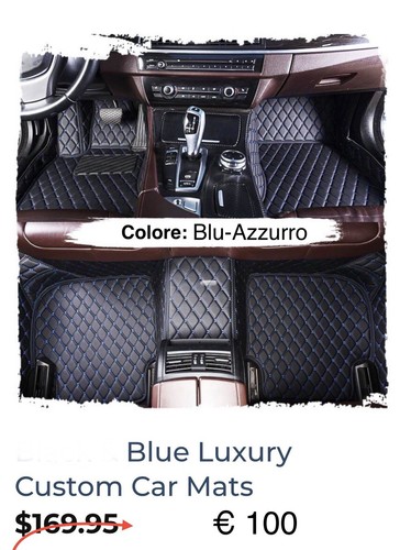 Tappetini auto bmw - x3, blue