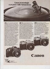 advertising Pubblicità-REFLEX CANON A1 AE1 AT1 1979 FOTOGRAFIA VINTAGE