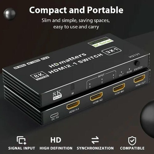 Switch hdmi 120hz 8k - hdmi, 2.1