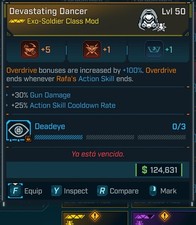 Borderlands 4 🎉 Ballerina devastante ✨ [GunDMG/ASkillCD/Deadeye]