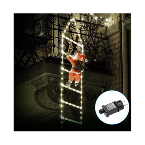 Babbo natale con scaletta - natale,