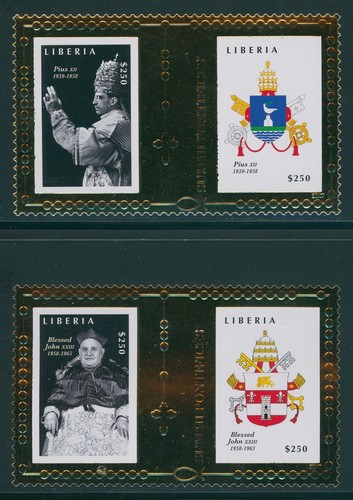 Liberia scott 2727 2728 fogli - liberia,