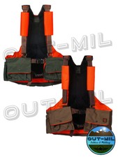 Trisacca Gilet da Caccia UNIVERS con tessuto antistrappo e inserti arancio