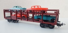 Lima H0 Scale FS Continental Style Double Deck Transporter Wagon & Mercedes Cars
