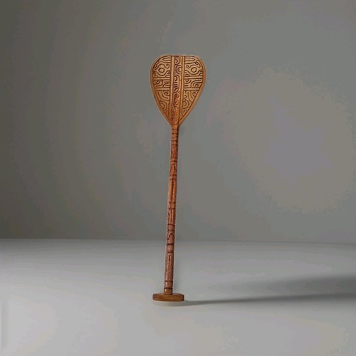 Pagaia legno scolpito - in,