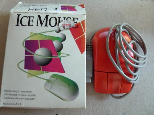 Mouse seriale vintage rosso